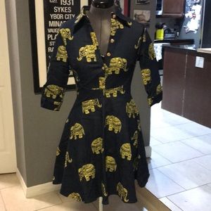 Denim elephant dress